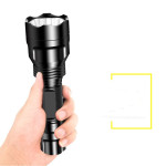 Aluminum Alloy Rechargeable Fixed Focus Emergency Outdoor Riding Long-range Shot Waterproof Led Flashlight