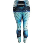 Water Drop Sweat Beads High Waist Print Sports Yoga Pants