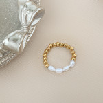 Women's Fashion Natural Shell Pearl Ring