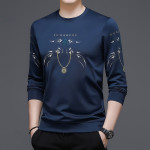 Men's Loose Casual Round Neck Long Sleeve Pullover Sweater