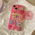 Japanese And Korean Sweet Cool Spice Girl Graffiti English Love Pendant Phone Case