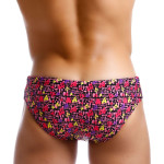 Quick-drying printed sexy low-waist swim trunks