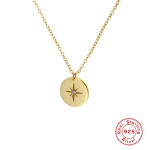 Women's Round Octagonal Star Diamond Necklace