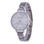 Geneva Alloy Watch Large Dial Slim Band Watch Quartz