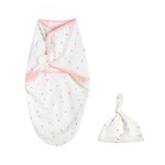 Cotton Baby Towel Anti-startle Swaddling Sleeping Bag Containing Beanie