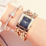 Aliexpress Two-Chain Explosion-Proof Quartz Watch Female Non-Mechanical Watch