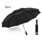 Inverted Umbrella Travel Portable Windproof Folding Umbrella,10Ribs Auto Close Umbrella,Reflective Stripes For Night Safety