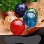 Mantianxing Jinsha Glass Beads Crystal Round Jewelry Accessories Bracelet Loose Bead Material