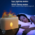 Flame Humidifier 200ml 3D Flame Aroma Diffuser With Remote Control