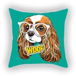 Blue Series Pet Dog Sofa Balcony Car Print Pillow Cover