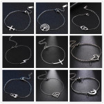 Skyrim Plane Charm Bracelet Stainless Steel Aircraft