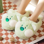 Plush Warm Cute Doodle Cat Fur Slippers