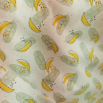 Fruit Loquat Strawberry Pineapple Banana Printing Cotton Fabric