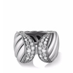 925 Sterling Silver Double-headed Snake Design Ring For Women