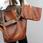 Soft Leather Large Capacity Single Shoulder Handbag