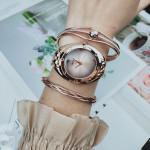 Fashion Simple Niche Ladies Alloy Bracelet Watch