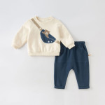 Boys' Fashion Casual Exercise Sweater Pants Suit