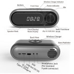 Bedside Wireless Charging Audio LED Alarm Clock