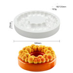 7-inch Bubble Ring Mousse Silicone Mold DIY Chocolate Baking Tool