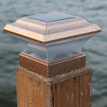 Outdoor solar column headlight