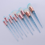 Nylon Plastic White Spiral Makeup Brush