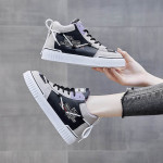 Ins High Top White Shoes Female 2021 Spring New Student Running Shoes Female Korean Flat Street Shoes