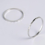 S925 Silver Ring Temperament Simple Joint Line Ring Girl Ring Ring