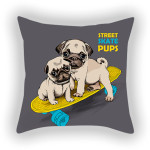 Blue Series Pet Dog Sofa Balcony Car Print Pillow Cover