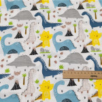 Twill Cartoon Dinosaur Pure Cotton Quilt Sheet Fabric