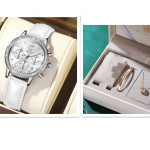 Women's Quartz Watch With Diamond Inlaid Multi-function Timing