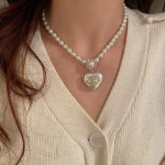 Women's Fashion Temperament Long Pearl Pendant Necklace