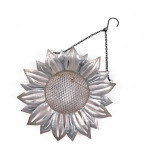 Wrought Iron Metal Flower-Shaped Bird Feeder