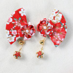 Cute Japanese Cherry Blossom Hairpin With Bells