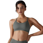 European And American Seamless Knitted Yoga Bra Quick-drying Tight