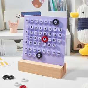 Perpetual Calendar Handmade Diy Ferring Table Calendar Desktop Decoration