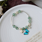 Women's Fashion Pearl And Crystal Beaded Bracelet