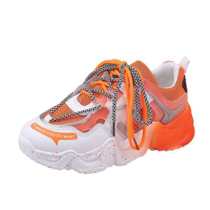 Summer New Style Mesh Orange Pair Of Shoes