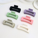 Women's Fashion Simple Frosted Square Grab Clip