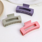 Women's Fashion Simple Frosted Square Grab Clip