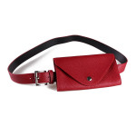 Litchi Pattern Mobile Phone Waist Bag Belt Type