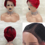 T-shaped Bob Head Wizard Cut Wig Can Be Hot Dyed