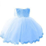 The new baby Bow Dress Dress Age 0-2 years old baby full moon child gauze skirt