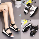 Women's open-toe platform shoes