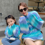 Parent-child Sweater High-end Western-style Sweater Coat