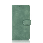 Folding Multi-card Slot Skin Feeling Vintage Protective Leather Cover