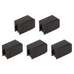 5Pcs Extruder Hotend Cover Black Silicone Anti Stick Stable Heater Block Cover for Bambu Lab X1 Carbon P1P 