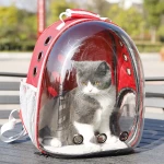 Cat Carrier Bag Outdoor Portable Pet Backpack Travel Space Capsule Cage Breathable Shoulder Bag Carry Small Dog Cat Pet Bag