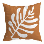 Nordic Orange Geometric Throw Pillow Cover Abstract Peach Skin Plush