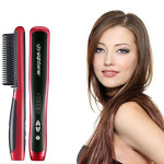 Hair straightener comb straightener