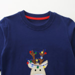 Christmas Boy's Hoody European And American Style Embroidery